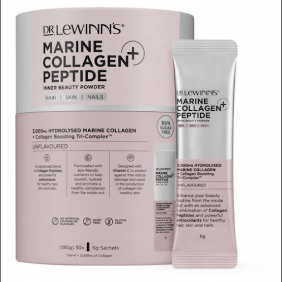 Dr. LeWinn's Marine Collagen Peptide+ Inner Beauty Powder 30s*6g Beauty Powder,Collagen Beauty Powder,Collagen Peptide+,Inner Beauty Powder,issues,Marine Collagen Peptide+,Peptide+