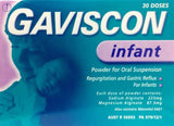 Gaviscon Infant Powder for Oral Suspension 30 Sachets acid,gas,gaviscon,infant gas,infant reflux,issues,reflux