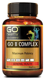 Go Healthy B Complex Capsules 120 Caps Choline Bitartrate 55mg Inositol 55mg,complex,energy,go healthy,go healthy b complex,Go Healthy GO B Complex,issues,Vitamin B1 (Thiamine hydrochloride) 110mg,Vitamin B12 (Cyanocobalamin) 50mcg,Vitamin B2 (Riboflavin)