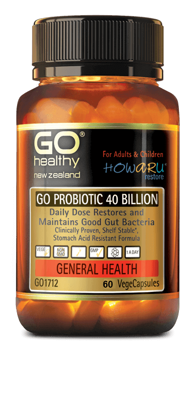 Go Healthy Go Probiotic 40 Billion 60 Veg Caps 32 billion probiotics,40 BILLION,40b,50 billion probiotics,adult probiotics,Antioxidants Bone & Joint Cardiovascular Children's Health Dental Immune Mood & Sleep Stress Vitamins,Antioxidants Immune phyto c vi