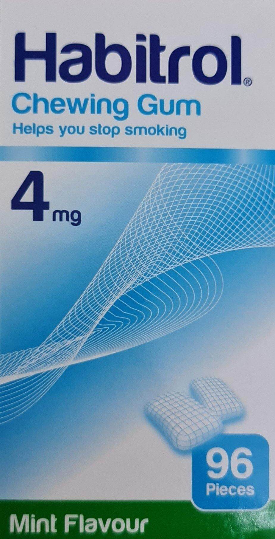 Habitrol Chewing Gum 4mg 96 pieces Mint flavour anti smoking,google,habitrol,habitrol gum,issues,nicotine,nicotine gum,smoke free,smoking,stop smoking