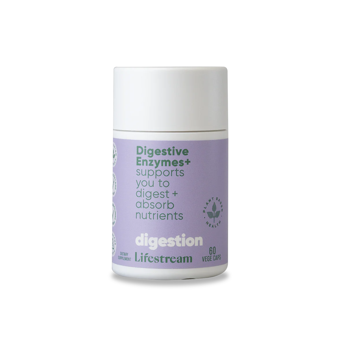Lifestream Digestive Enzymes+ Vege capsules bloating,indigestion,issues,lifestream digestive enzymes,wind