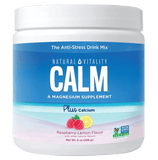 Natural Vitality CALM® - Raspberry Lemon Flavour 226g calcium,calm,issues,magnesium,natural vitality,stress