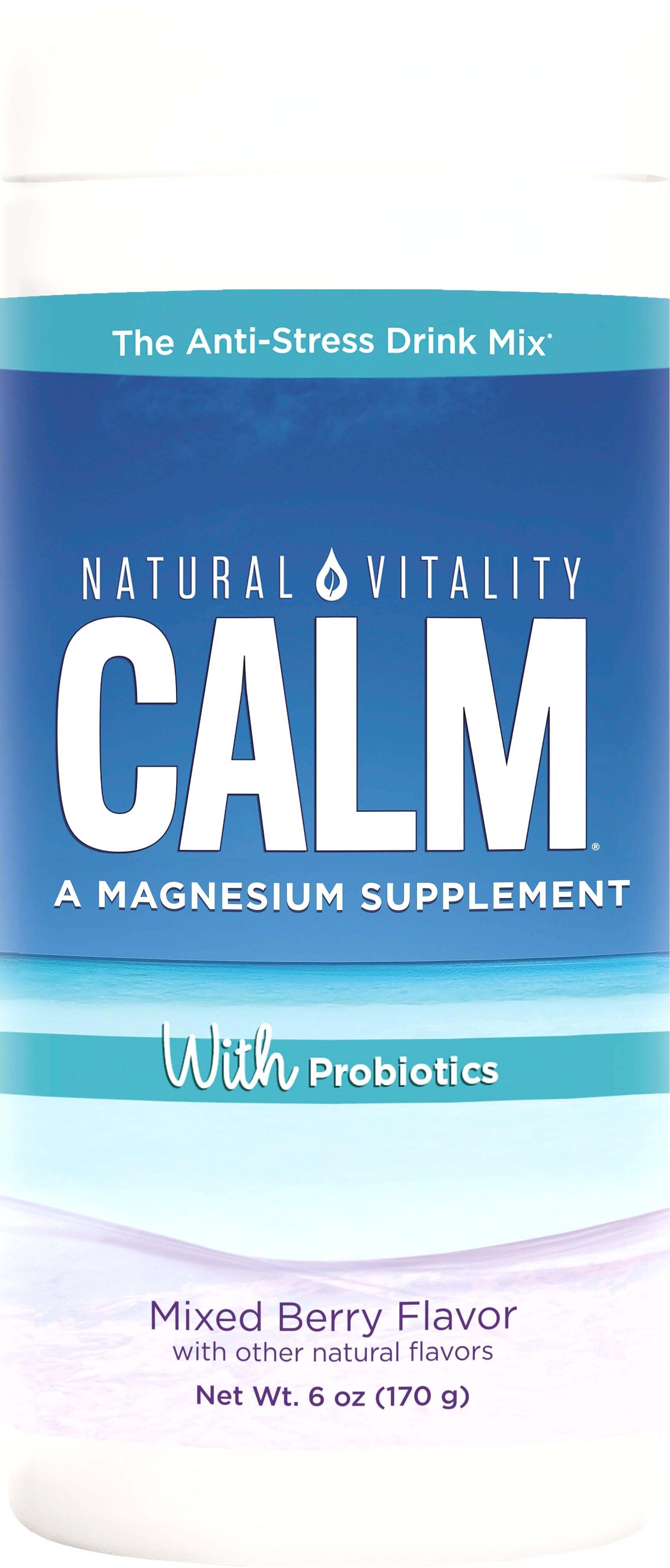 Natural vitality CALM® with Probiotics - Mixed Berry Flavour 170g calm,issues,natural vitality,probiotic