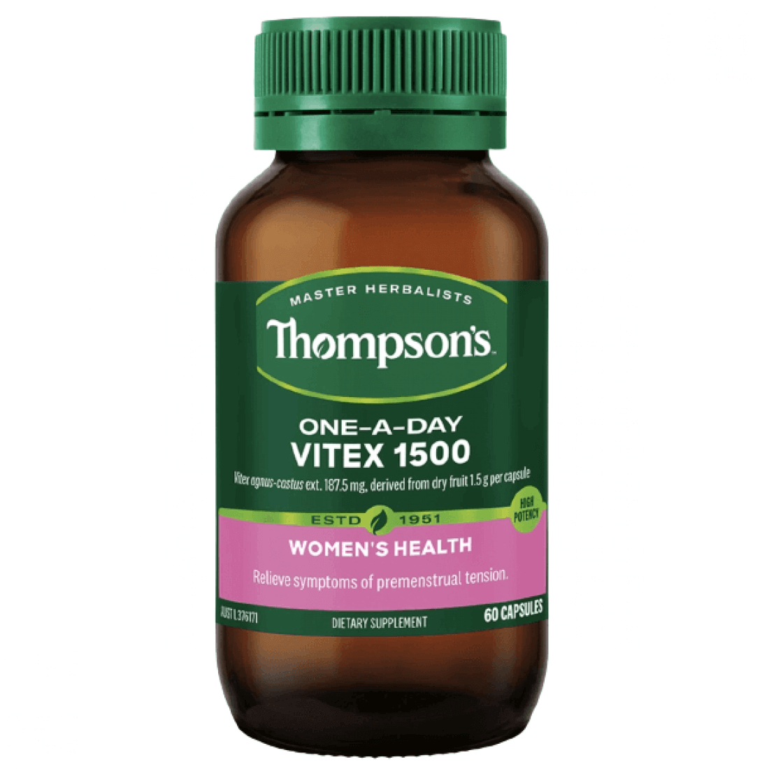 Thompsons One-A-Day Vitex 1000mg Capsules 60's issues