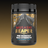 Musashi Reaper Pre Workout Max Strength Blue Raspberry 400g – Max Strength Pre-Workout Powder