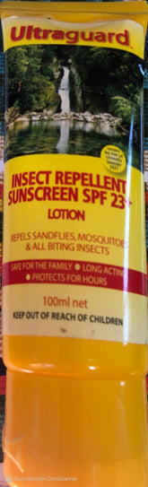 Ultraguard Insect Repellent Sunscreen SPF23+ Lotion 100ml insect repellent,insect repellent with sunscreen,issues,sunscreen,ultraguard