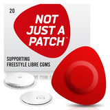 Not Just A Patch (small) 20 patches beige,black,freestyle libre,issues,Libre,not just a patch,red