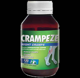 Crampeze Night Cramps Relief Capsules offering effective relief from nighttime muscle cramps and spasms.