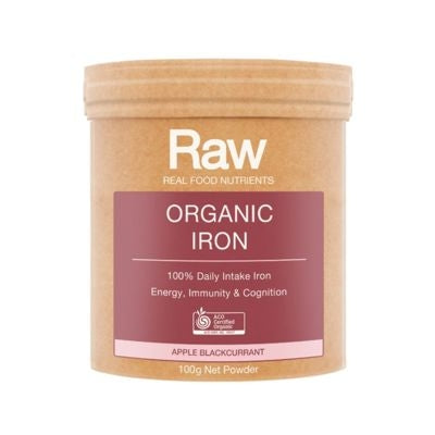 RAW Organic Iron - Apple Blackcurrant 100g