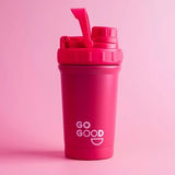 Go Good Pink Stainless Protein Shaker