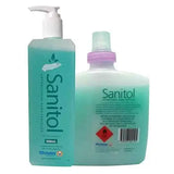Sanitol Antibacterial Hand Sanitiser Dispenser For 1 Litre A refreshing gel that kills germs,Contains natural emollients,Kills 99.99% of germs,light pleasant fragrance,without the need for water.