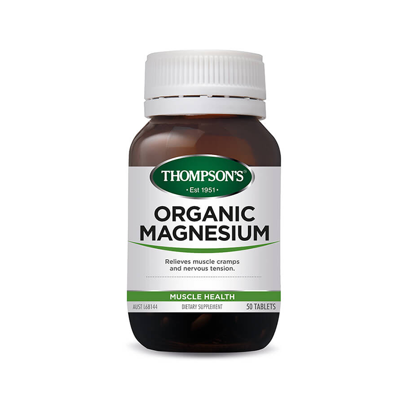 Thompsons Organic Magnesium Tablets 120 Dietary Supplements,Magnesium Tablets,Natural Wellness,optimized,Thompsons Organic Magnesium