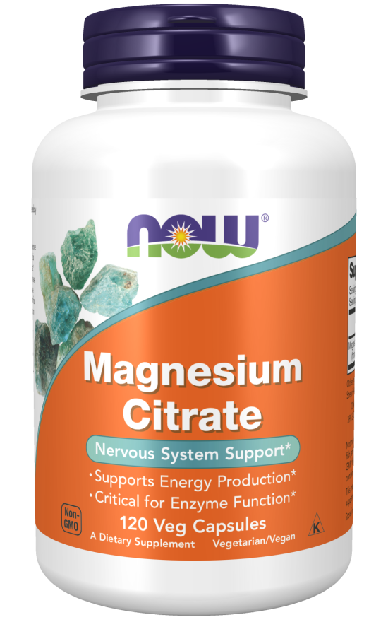 Now Magnesium Citrate 120 Veg Capsules 120 issues,magnesium citrate,Now,Now Magnesium Citrate,Now Products,Now suppl,Now supplements,Now Vitamins