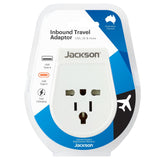 JACKSON Slim Inbound Travel Adaptor 1x USB-A And 1x USB-C Model: PTA878USBMC issues,travel,travel adapter,travel adaptor,travel pack
