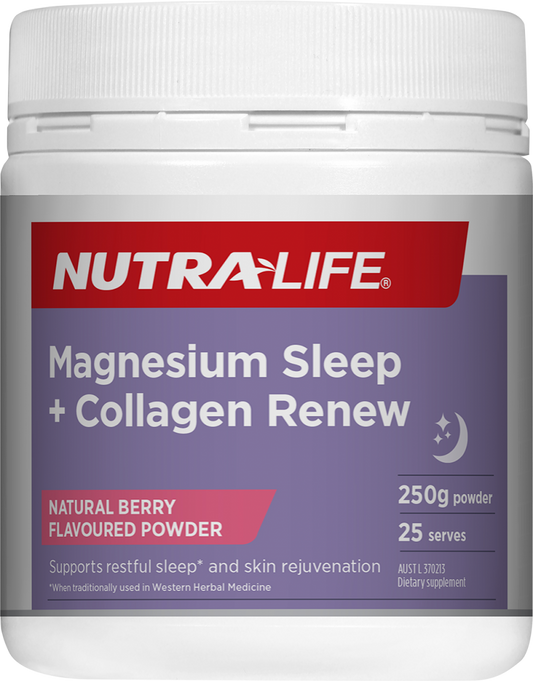 Nutralife Magnesium Sleep + Collagen Renew 250gm