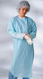 Advance® Thumb Loop Style Isolation Gowns with ties great protection,Individually wrapped,Isolation Gowns,issues,keep sleeves from sliding up,One size fits all,Prevents sleeves sliding up,Quality CPE materials,Thumb Loop Style Isolation Gowns
