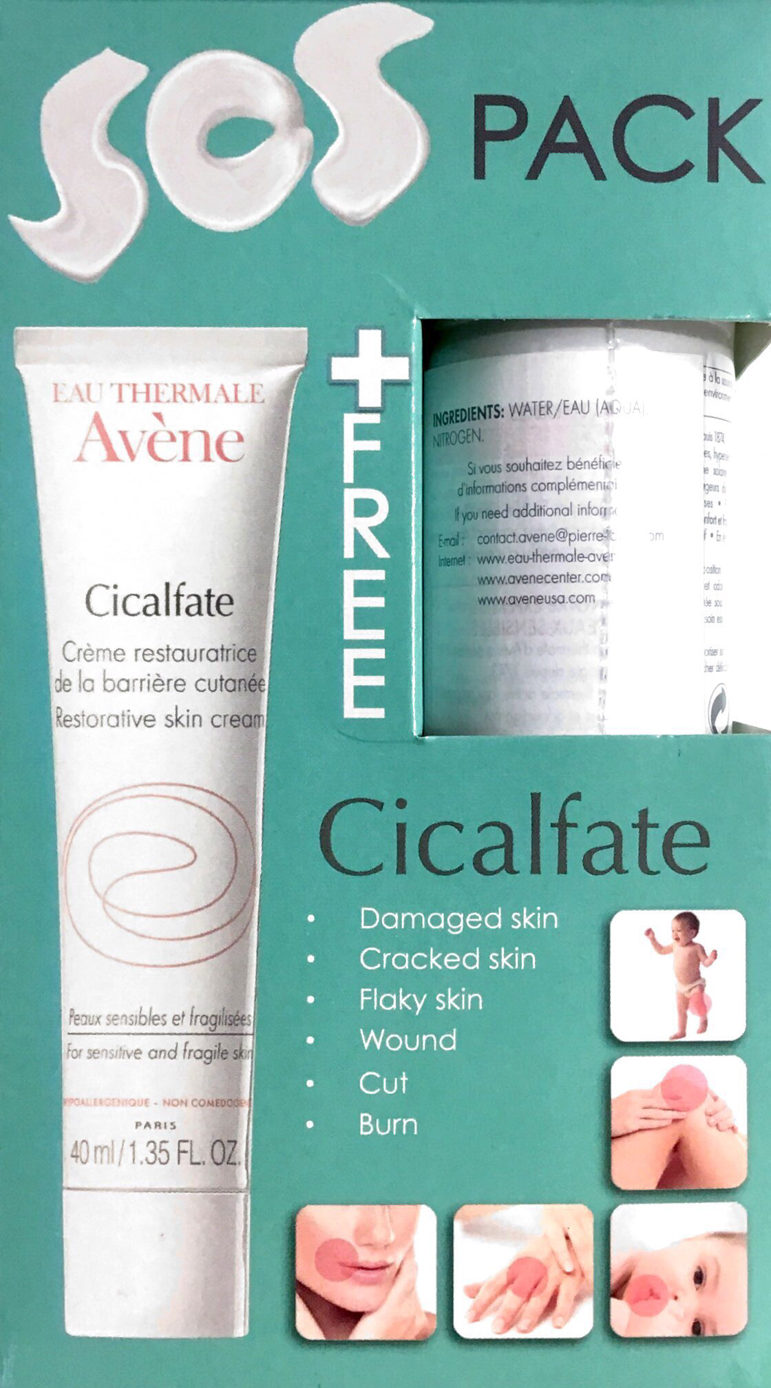 Avene Cicalfate Anti-Bacterial Repair Cream -40ml – The French Cosmetics  Club