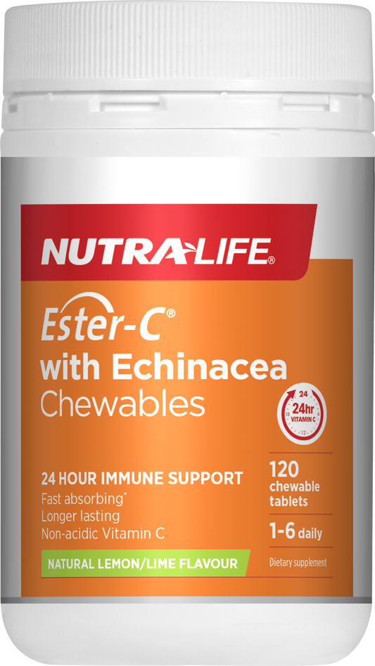 Nutralife Ester-C with Echinacea Chewable 120 Tablets