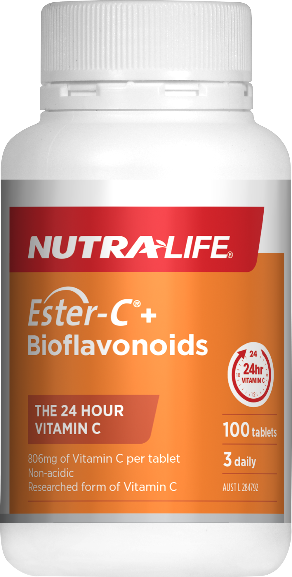 Nutralife Ester C+ Bioflavonoids Tabs 100's