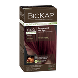 Biokap Nutricolor Delicato Rapid 6.66 Rubin Red Permanent Hair Dye biokap,hair dye,issues,naural hair color
