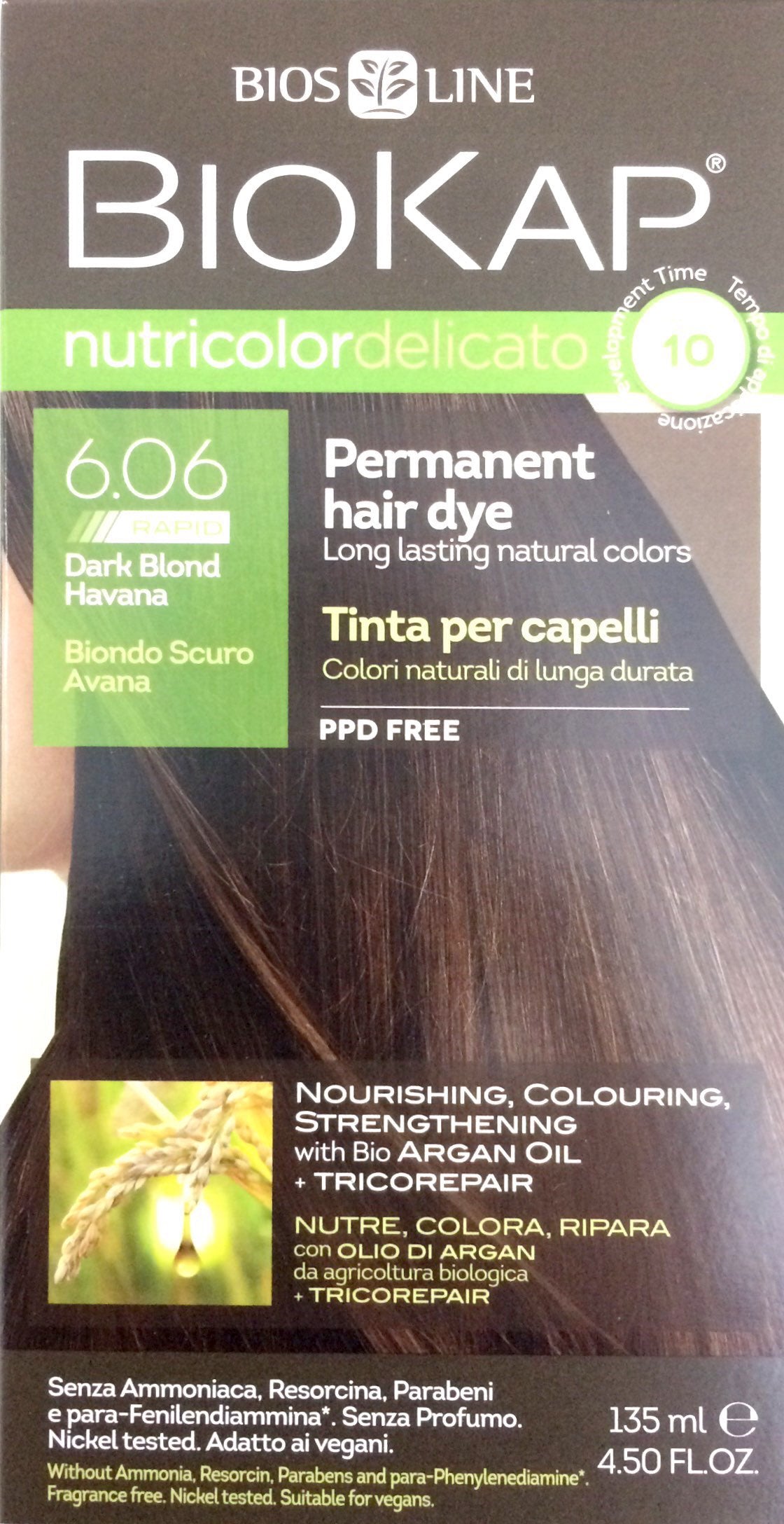 Biokap Nutricolor 6.06 dark Blond Hair Colour