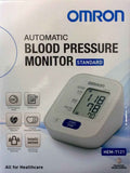 Omron blood pressure monitor HEM 7121 automatic standard model with display features and healthcare options.