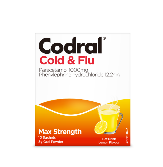 Codral Relief 6 signs Sachet Drink 10 sachets Codral Relief 6 signs Sachet,issues