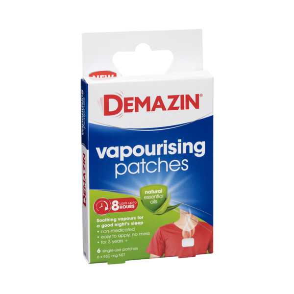 Demazin Vapourising 6 Patches allergy,cold,demazin,issues,kids,vapour pads