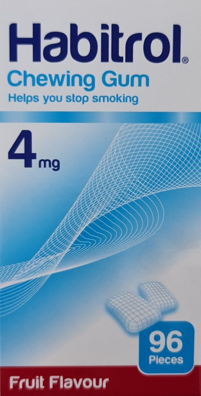 Habitrol Chewing Gum 4mg 96 pieces Fruit flavour chewing gum,habitrol,issues,nicotine,smoking,stop smoking