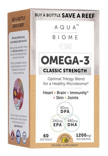 Enzymedica Aqua Biome Fish Oil Classic Strength 60 softgels