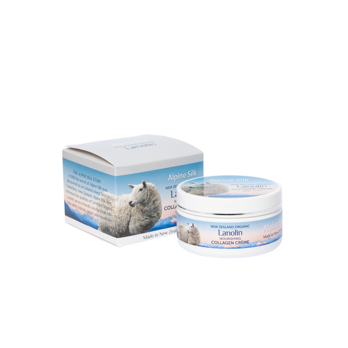 Alpine Silk Organic Lanolin Collagen Cream 100g