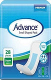 Advance® Small Shaped Pads adhesive back strip,anatomically designed,bladder weakness,breathable,close fitting conventional briefs,discreet pad,Fixation Pants,great protection,issues,moderate incontinence,Small Shaped Pads,stress incontinence,ultimate com