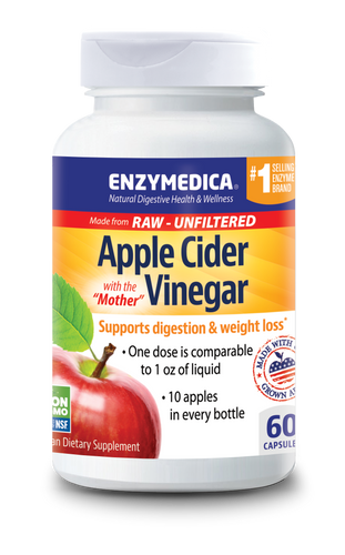 Enzymedica Apple Cider Vinegar 60 capsules apple cider,applecider vinegar,caruso,Enzymedica,Enzymedica Apple cider vinegar,issues,optifast,optislim,weight loss,xenical