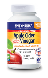 Enzymedica Apple Cider Vinegar 60 capsules apple cider,applecider vinegar,caruso,Enzymedica,Enzymedica Apple cider vinegar,issues,optifast,optislim,weight loss,xenical