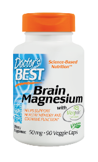 Doctor's Best Brain Magnesium with Magtein (50mg) 90 Vege Caps Brain Magnesium with Magtein,doctor's best,issues