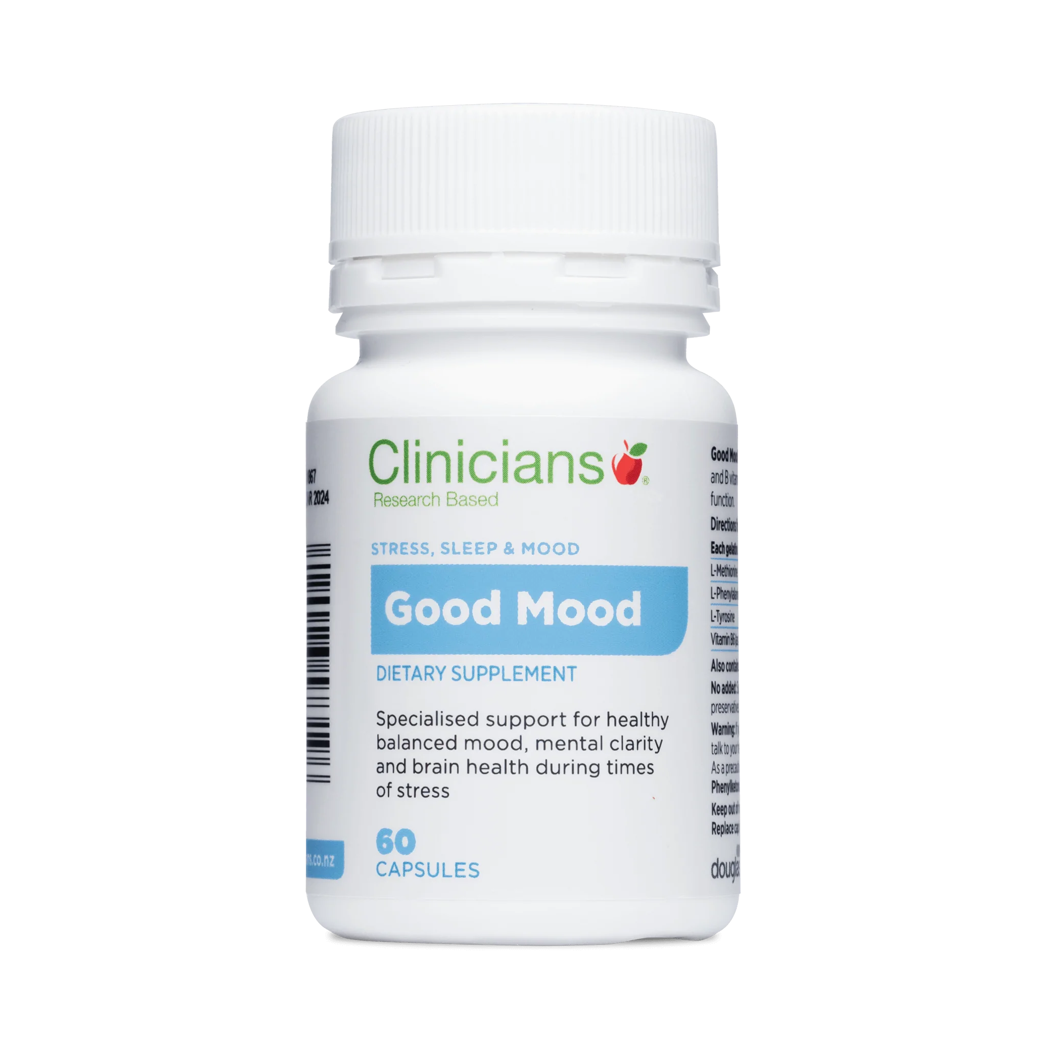 Clinicians Good Mood 60 Capsules clinician,clinicians,clinicians good mood,issues,multivitamin,multivitamin for kids,vitamin,vitamin c,vitamin d,vitamin d3,vitamin e,vitamins