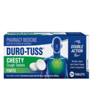 DUROTUSS CHESTY TABLETS FORTE 24 chesty,chesty cough,codral,cough,expectorant,issues,mucous,phlegm