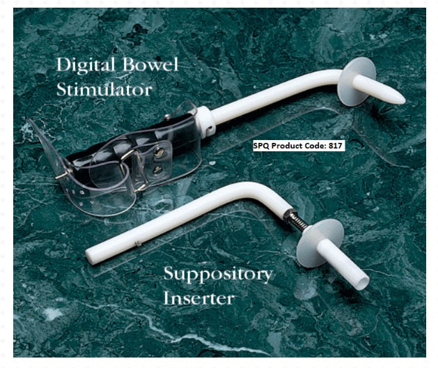 EZ Reach Bowel Management Tool Combo Angle adjustments,Bowel Management Tool,digital bowel stimulator,interchangeable attachments,issues,Rigid plastic handle.,suppository inserter.