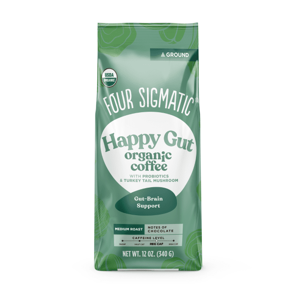 Four Sigmatic Happy Gut Organic Coffee (Ground) four sigmatic,happy gut,Happy Gut Organic Coffee (Ground),issues,organic coffee