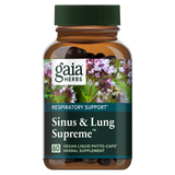Gaia Herbs Sinus & Lung Supreme 60 capsules Andrographis (Andrographis paniculate) aerial parts extract 40 mg,Bitter Orange (Citrus x aurantium) peel essential oil 600 mcg,Gaia Herbs Sinus & Lung Supreme 60 capsules,issues,Oregano leaf supercritical CO2 e