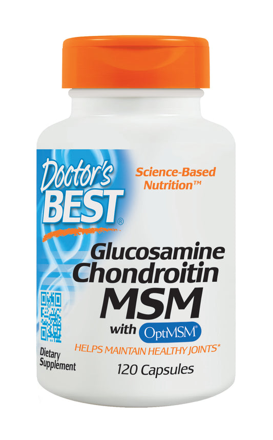 Doctor's Best Glucosamine Chondroitin MSM with OptiMSM 120 Capsules - Pakuranga Pharmacy