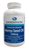 Sanderson Premium Organic Hemp Seed Oil 1000mg 100 capsules hemp,hempseed,issues,organic hemp,sander hempseed oil,sanderson hemp seed oil