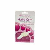 Carnation Hydrocorn 10pk corn removal,cushions the corn,disc adheres firmly,hydrocolloid,issues,Remove Corns,retains the body’s natural moisture,self-adhesive straps,softens the skin
