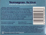 Sumatran Active Tablets 50mg 2 Tablets Pharmacist Only Medicine Quantity 1 restriction issues,migraine,sumatriptan