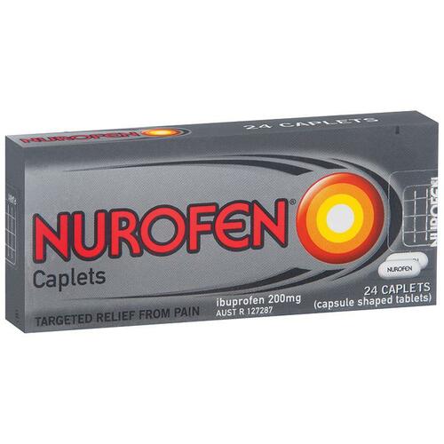 Nurofen Caplets 200MG 24 anti inflammatory,arthritis,back neck shoulder pain,back pain,brufen,cramp pain,cramping pain,dental pain,foot pain,ibuprofen,issues,joint pain,knee pain,leg pain,menstrual pain,muscle pain,nurofen,osteoarthritis,pain,pain and fev