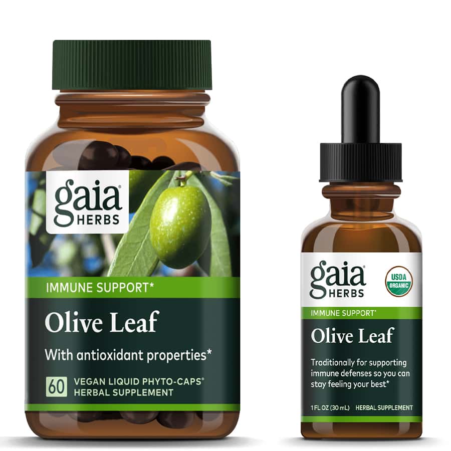 Gaia Herbs Olive Leaf containing Oleuropein,Gaia Herbs Olive Leaf,issues,Olive (Olea europaea) leaf extract 680 mg