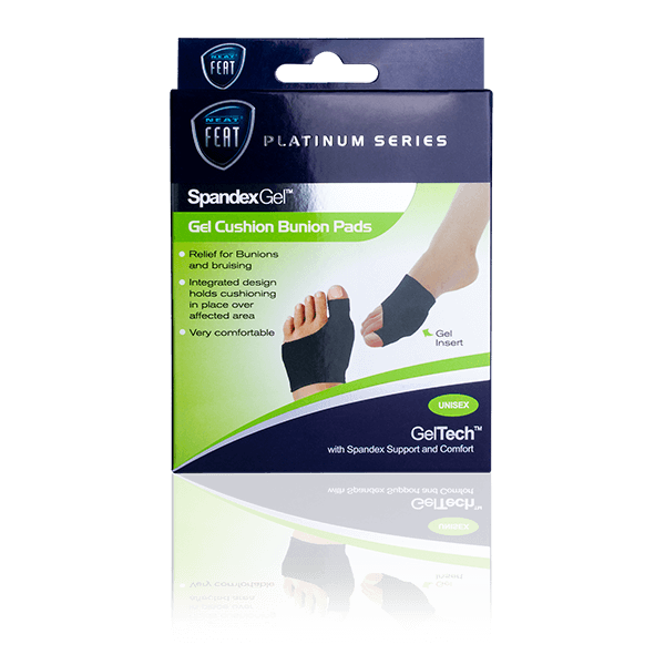 Neat Feat Spandex Gel Cushion Bunion Pads for Helping with Plantar Fasciitis bunion pads,issues,Platinum Series Spandex Gel Cushion Bunion Pads,spandex bunion pads