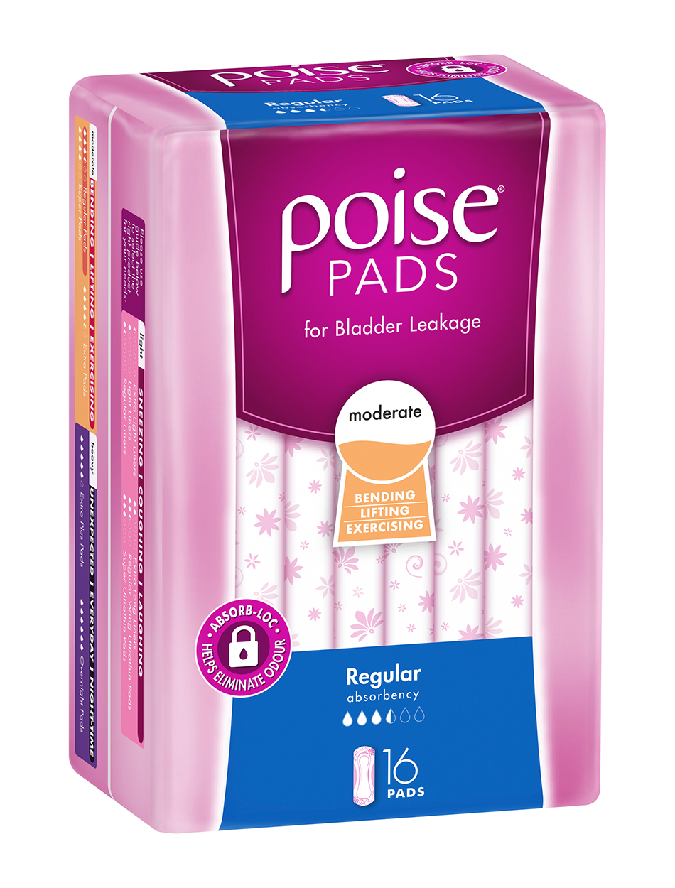 Poise Incontinence Pads Regular 16 Bladder Leakage,clinicians bladder,clinicians bladder confidence,clinicians bladder support,exercise bladder leakage,issues,libra,Poise Incontinence Pads Regular,poise regular pads,tampons