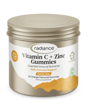 Radiance Vitamin C + Zinc Family Gummies 90s issues,VITAMIN C & ZINC GUMMIES 90’S